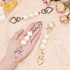   3 Strands 3 Colors ABS Pearl Bag Extender Chains FIND-PH0001-23-5