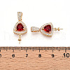 Brass Micro Pave Cubic Zirconia Pendants ZIRC-T016-22-3