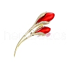 Flower Alloy Crystal Rhinestone Brooch PW-WG802A8-01-1