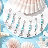 Ocean Tibetan Style Alloy Pendant Decorations HJEW-JM03377-1