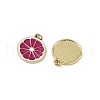 Brass Enamel Pendants KK-H072-14G-04-2