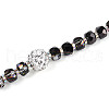 Acrylic & Glass & ABS Plastic Pearl & Alloy & Polymer Clay Pave Rhinestone Beads Strands MAK-T011-08A-3