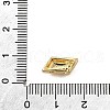 Brass Micro Pave Clear Cubic Zirconia Multi-Strand Links KK-B136-12G-3
