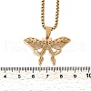 Hollow Out Butterfly 304 Stainless Steel Pendant Necklaces for Men Women NJEW-K283-24G-3