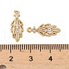 Brass Micro Pave Cubic Zirconia Pendants KK-S531-14G-D-3