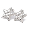 Tarnish Resistant 304 Stainless Steel Stud Earrings EJEW-C062-01P-1