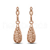 SHEGRACE Fashion Real 18K Gold Plated Dangle Brass Leverback Earrings JE63A-1