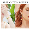 128Pcs 8 Colors Transparent Spray Painted Glass Beads GLAA-TA0001-26-8