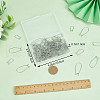 CREATCABIN 150Pcs 3 Size 304 Stainless Steel Hoop Earrings Findings STAS-CN0001-46-3