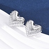 Brass Stud Earrings EJEW-Q015-18P-2