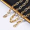 304 Stainless Steel Textured Cable Chain Necklaces NJEW-Q013-01G-5