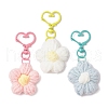 Flower Cotton Pendant Decorations HJEW-JM02911-2