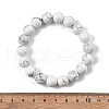 Natural Howlite Beaded Stretch Bracelets BJEW-Q692-42-10mm-5