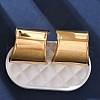 C-Shaped 304 Stainless Steel Stud Earrings for Women EJEW-A131-01A-G-2
