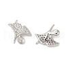 Rhodium Plated 925 Sterling Silver Charms STER-M114-02P-2