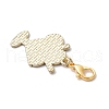 8Pcs Dessert Alloy Enamel Pendant Decorations HJEW-JM03193-5