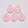 Alloy Enamel Pendants ENAM-S124-01B-09I-2