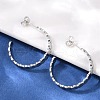 304 Stainless Steel C-Shaped Stud Earrings EJEW-V004-05P-2