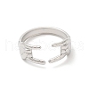 Non-Tarnish 304 Stainless Steel Hands Open Cuff Rings for Women X-RJEW-L107-002P-2