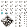 Unicraftale Flat Round 304 Stainless Steel Stud Earring Settings STAS-UN0060-72A-1