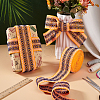 Vintage Jacquard Polyester Ribbon SRIB-WH0011-265-4