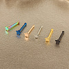 304 Stainless Steel Star Nose Bone Rings WGFF656-01-2