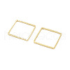 Brass Beads Frames KK-M288-01G-E-2