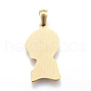 Ion Plating(IP) 304 Stainless Steel Pendants STAS-K162-024G-2
