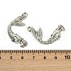 Tibetan Style Alloy Mermaid Pendants TIBEP-36349-AS-RS-2