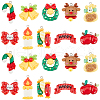 SUNNYCLUE 40Pcs 10 Styles Christmas Theme Plastic Pendants FIND-SC0011-40-1