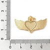 Brass & Shell & Clear Cubic Zirconia Pendants KK-I712-03G-3