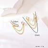 Fashionable S925 Sterling Silver Clear Cubic Zirconia Stud Earrings BI8487-3