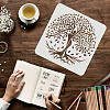Large Plastic Reusable Drawing Painting Stencils Templates DIY-WH0172-601-3