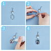 Unicraftale 2 Sets Tibetan Style Alloy Butterfly & Painting Frame Pendant Decorations HJEW-UN0001-15-5
