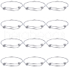 SUNNYCLUE 12Pcs Adjustable 201 Stainless Steel Expandable Bangle Making STAS-SC0008-73-1