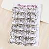 202 Stainless Steel Polishing Hoop Earrings EJEW-M106-02P-02-2