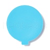 Flat Round with Polka Dot Pattern Cup Mat Silicone Molds DIY-M039-04-3