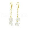 Glass Dangle Earrings EJEW-JE06007-1