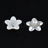 ABS Plastic Imitation Pearl Flower Bead Caps KY-T023-033-3