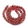 Natural Strawberry Quartz Beads Strands G-L621-B09-6mm-3