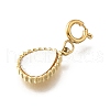 Teardrop 304 Stainless Steel Pendant Decorations STAS-H202-22G-2