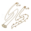 304 Stainless Steel Stackable Double Layer Necklaces NJEW-S435-03G-A-4