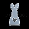 Rabbit Shape DIY Display Decoration Silhouette Silicone Molds DIY-K073-08C-5