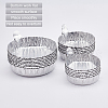 Olycraft 90Pcs 3 Style Aluminum Foil Weighing Dish AJEW-OC0002-56-4