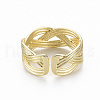Brass Cuff Rings RJEW-Q164-015-NF-2