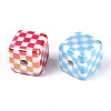UV Plating Opaque Acrylic Beads OACR-T028-71-2