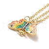 Rack Plating Brass Enamel Pendants KK-M230-29G-4