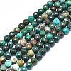 Natural Chrysocolla Beads Strands G-F715-026-1