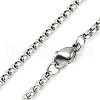 Anti-Tarnish 304 Stainless Steel Arabic Elements Rectangle Pendant Box Chain Necklaces NJEW-D089-02P-3