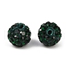 Polymer Clay Rhinestone Beads RB-H284-6MM-Half-205-5